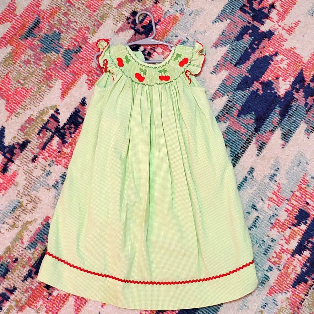 3t smocked Cherry